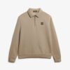 Sweatshirt med halv dragkedja och kontrastsömmar Sweatshirt med halv dragkedja och kontrastsömmar