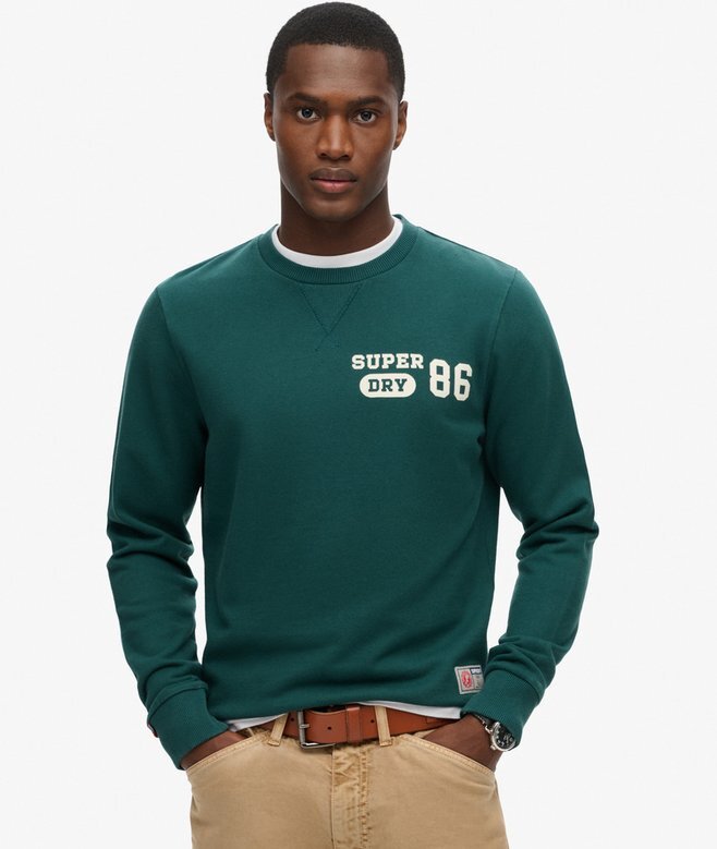 Sweatshirt med sportigt tryck Sweatshirt med sportigt tryck