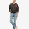 Sweatshirt med sportigt tryck