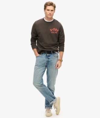 Sweatshirt med sportigt tryck