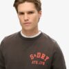 Sweatshirt med sportigt tryck