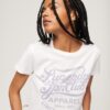 T-shirt med Archive Script-tryck