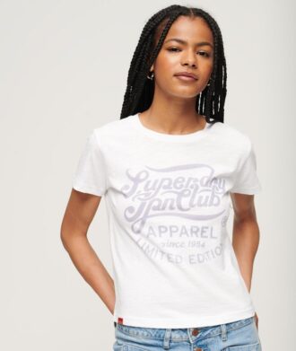 T-shirt med Archive Script-tryck