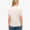 T-shirt med avslappnad passform och metalliskt logo