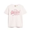 T-shirt med avslappnad passform och metalliskt logo