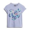 T-shirt med blommönster och korta ärmar T-shirt med blommönster och korta ärmar