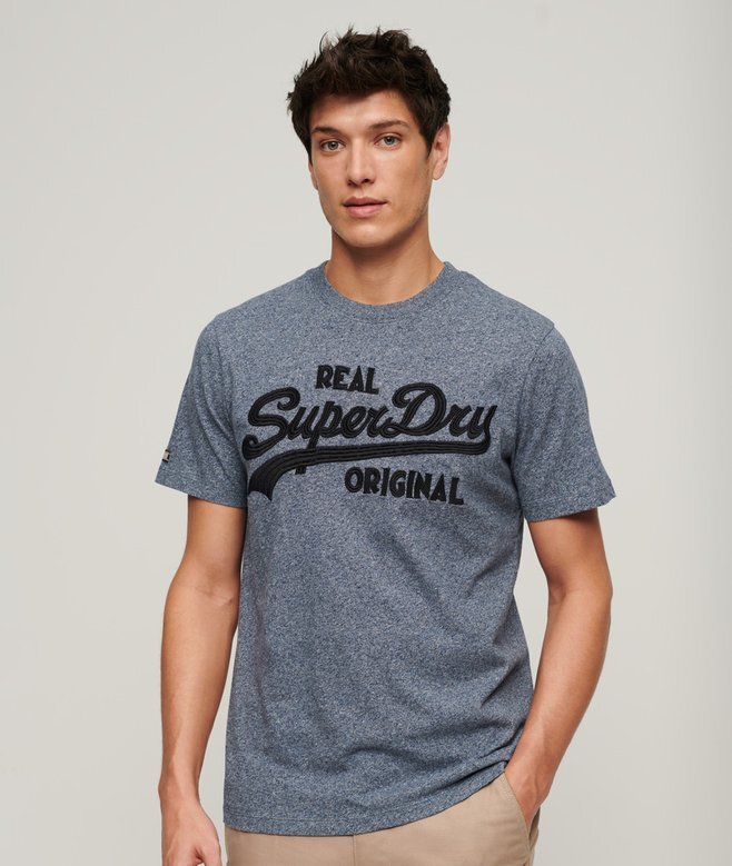 T-shirt med broderat Vintage-logo T-shirt med broderat Vintage-logo
