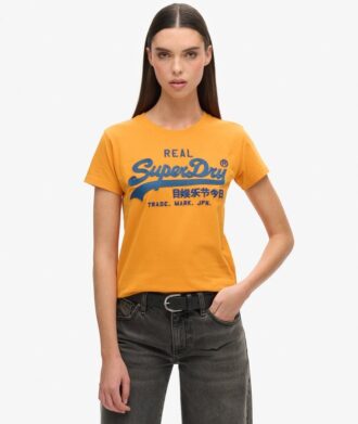 T-shirt med broderat Vintage-logo