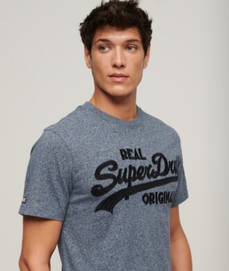 T-shirt med broderat Vintage-logo