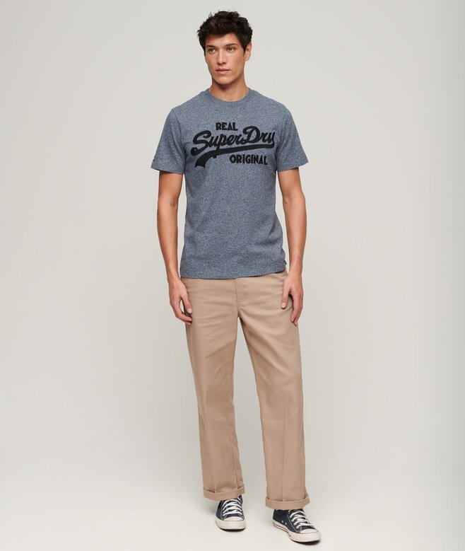 T-shirt med broderat Vintage-logo T-shirt med broderat Vintage-logo