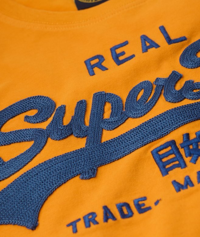 T-shirt med broderat Vintage-logo T-shirt med broderat Vintage-logo