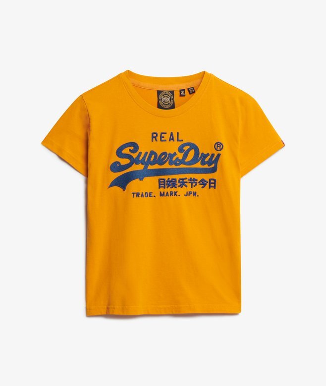 T-shirt med broderat Vintage-logo T-shirt med broderat Vintage-logo