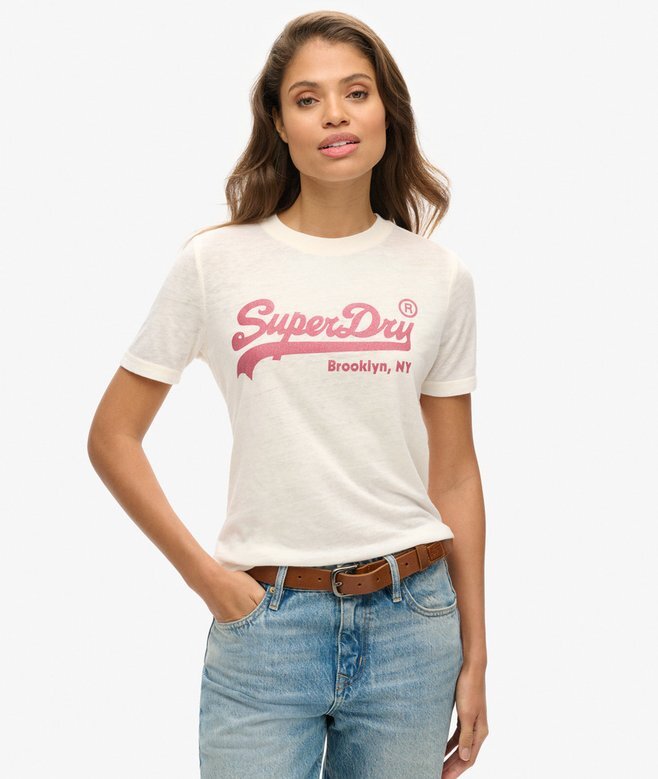 T-shirt med dekorerat Vintage-logo T-shirt med dekorerat Vintage-logo