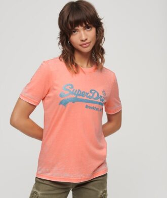 T-shirt med dekorerat Vintage-logo