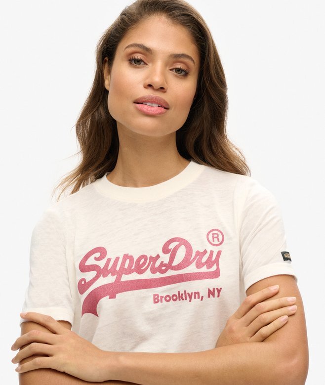 T-shirt med dekorerat Vintage-logo T-shirt med dekorerat Vintage-logo