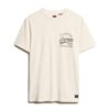 T-shirt med grafiskt tryck på bröstet och kopparetikett T-shirt med grafiskt tryck på bröstet och kopparetikett
