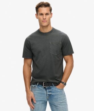 T-shirt med kontrastsydda fickor