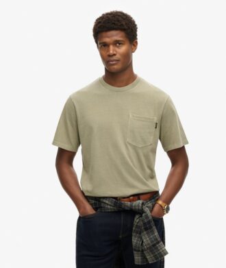 T-shirt med kontrastsydda fickor