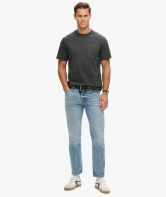 T-shirt med kontrastsydda fickor