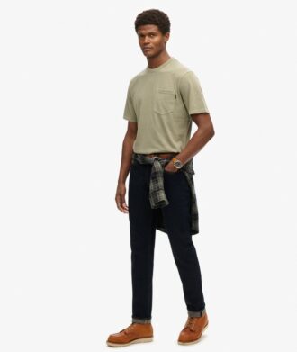 T-shirt med kontrastsydda fickor