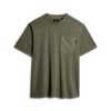 T-shirt med kontrastsydda fickor