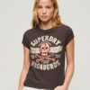 T-shirt med korta ärmar och dekorativa tryck T-shirt med korta ärmar och dekorativa tryck