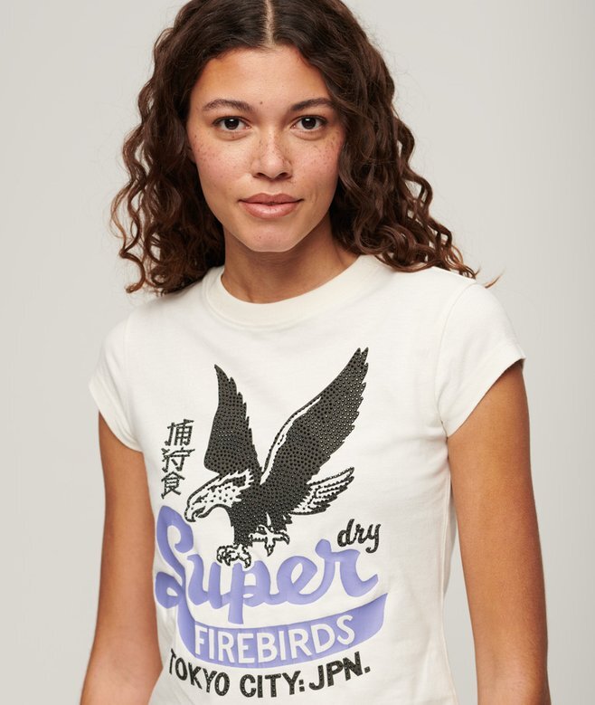 T-shirt med korta ärmar och dekorativt tryck T-shirt med korta ärmar och dekorativt tryck