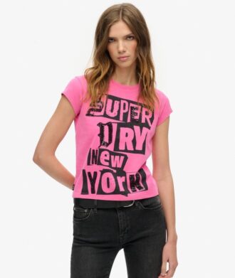 T-shirt med korta ärmar och punkdekor