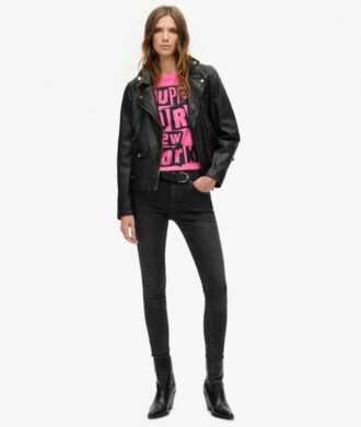 T-shirt med korta ärmar och punkdekor