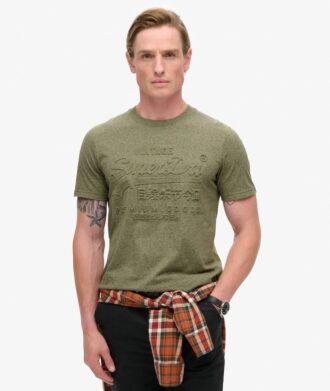 T-shirt med präglad grafik