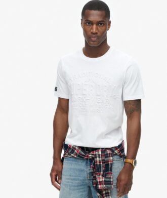 T-shirt med präglad logotyp