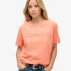 T-shirt med präglad logotyp