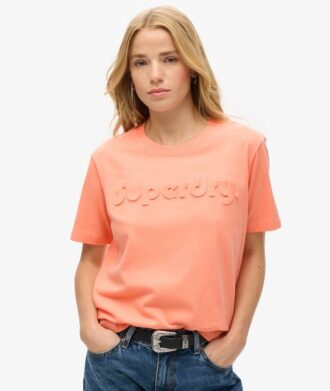 T-shirt med präglad logotyp