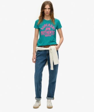 T-shirt med pufftryck