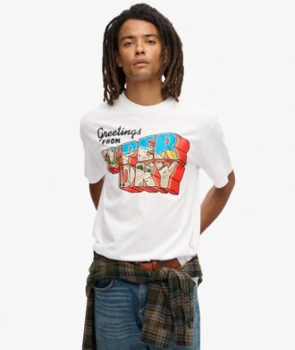 T-shirt med resevykortmotiv