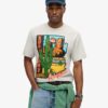 T-shirt med resevykortmotiv