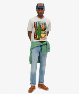 T-shirt med resevykortmotiv