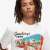T-shirt med resevykortmotiv