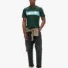 T-shirt med retro-randigt logo