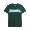 T-shirt med retro-randigt logo