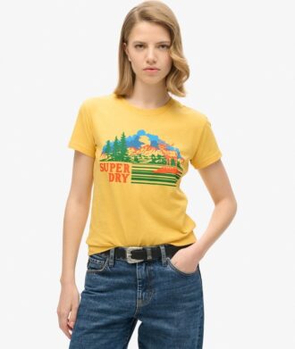 T-shirt med ränder för utomhusbruk