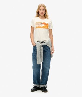 T-shirt med ränder för utomhusbruk