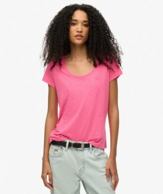 T-shirt med rund hals