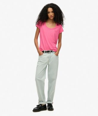 T-shirt med rund hals