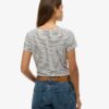 T-shirt med rund hals