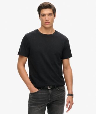 T-shirt med rund hals och korta ärmar