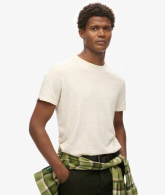 T-shirt med rund hals och korta ärmar