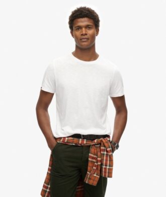 T-shirt med rund hals och korta ärmar