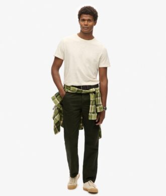 T-shirt med rund hals och korta ärmar