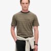 T-shirt med texturerade ränder och ficka